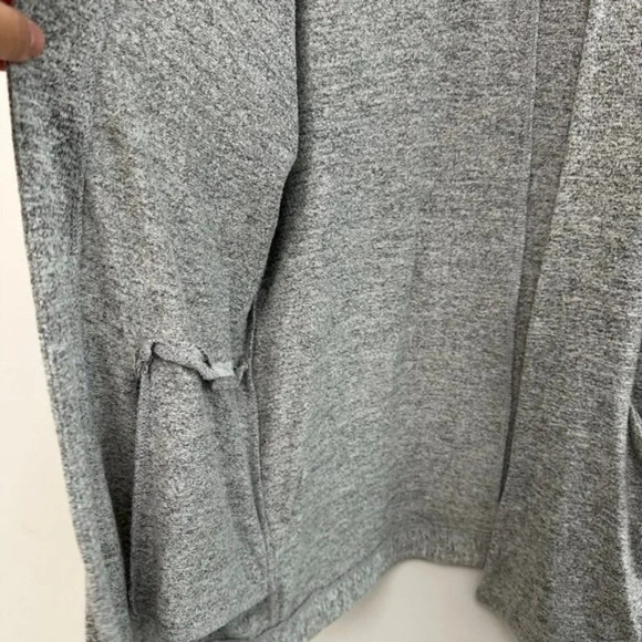 Wilfred Free Zlata Sweater Open-Front Cardigan with Pockets Grey Women's XXS - Picture 8 of 13